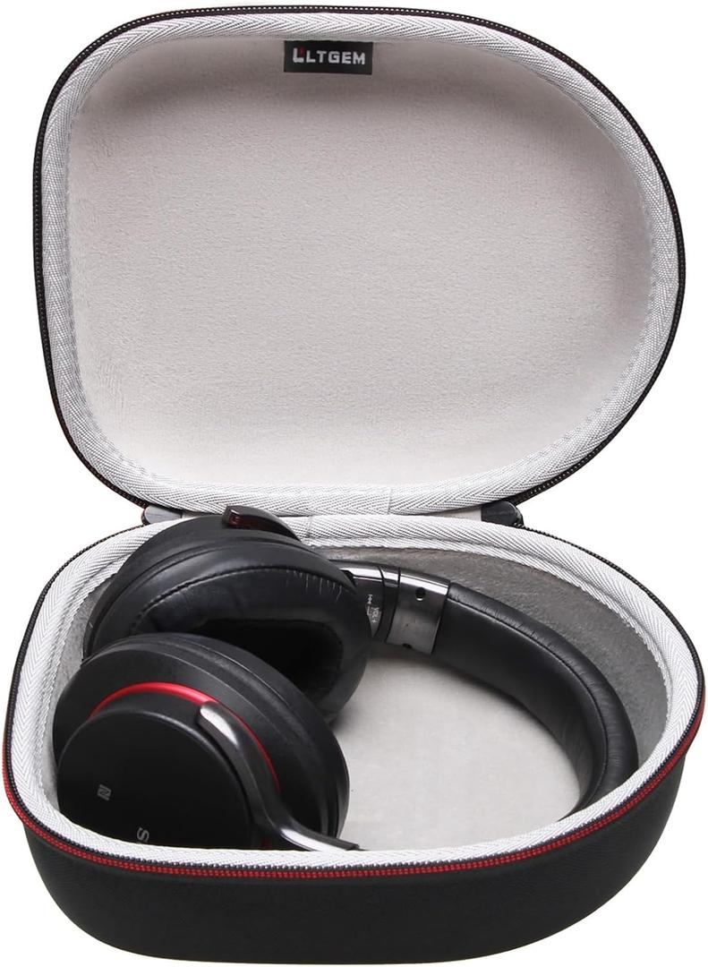 Headphone Headset Case Compatible with JBL, Beats, Sony, Soundcore Anker, Raycon, TOZO, SteelSeries, Logitech, Jabra, Bose, Audio-Technica, Sennheiser Headphones, Black+Grey