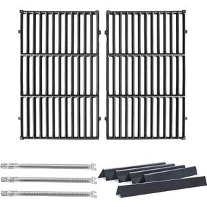 Hongso Replacement Parts for Weber Genesis 300 Series E310 S310 EP310 E320 EP320 E330 S330 EP330 Gas Grills (Front Mounted Controls), 7524 7528 Grill Grates, 62752 Burner Tubes, 7621 Flavorizer Bars