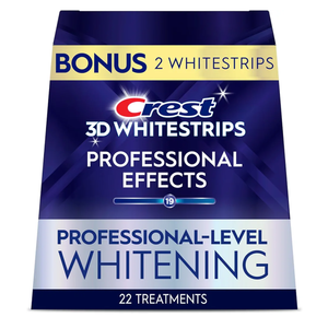 Crest 3D Whitestrips Professional Effects – Teeth Whitening Kit, 22 Treatments (20 + 2 Bonus), Each with 1 Upper/1Lower, 44 Strips – Crest 3DWhite Teeth Whitening Strips