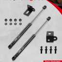 Vepagoo Front Hood Struts Fit for Ford Mustang MK6 2015-2023, Lift Supports Charged Shock Props Damper Spring Bar with Mounting Bracket, 2 Pack