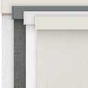 AOSKY Linen Roller Blinds Shades for Indoor Windows Pull Down Cordless Blackout Black Out Window Shade, 34 Inch Blinds for Home, Beige