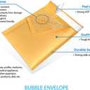 200#CD 7.25x8 Kraft Paper Bubble Padded Envelopes Mailers Shipping Case 7.25"x8"