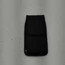 ykooe Cell Phone Pouch Nylon Belt Holster Case Compatible with iPhone 16/15/14/13/12/11 Pro Max & Plus Models, Samsung Galaxy S24/S23/S21 FE, Black–XL