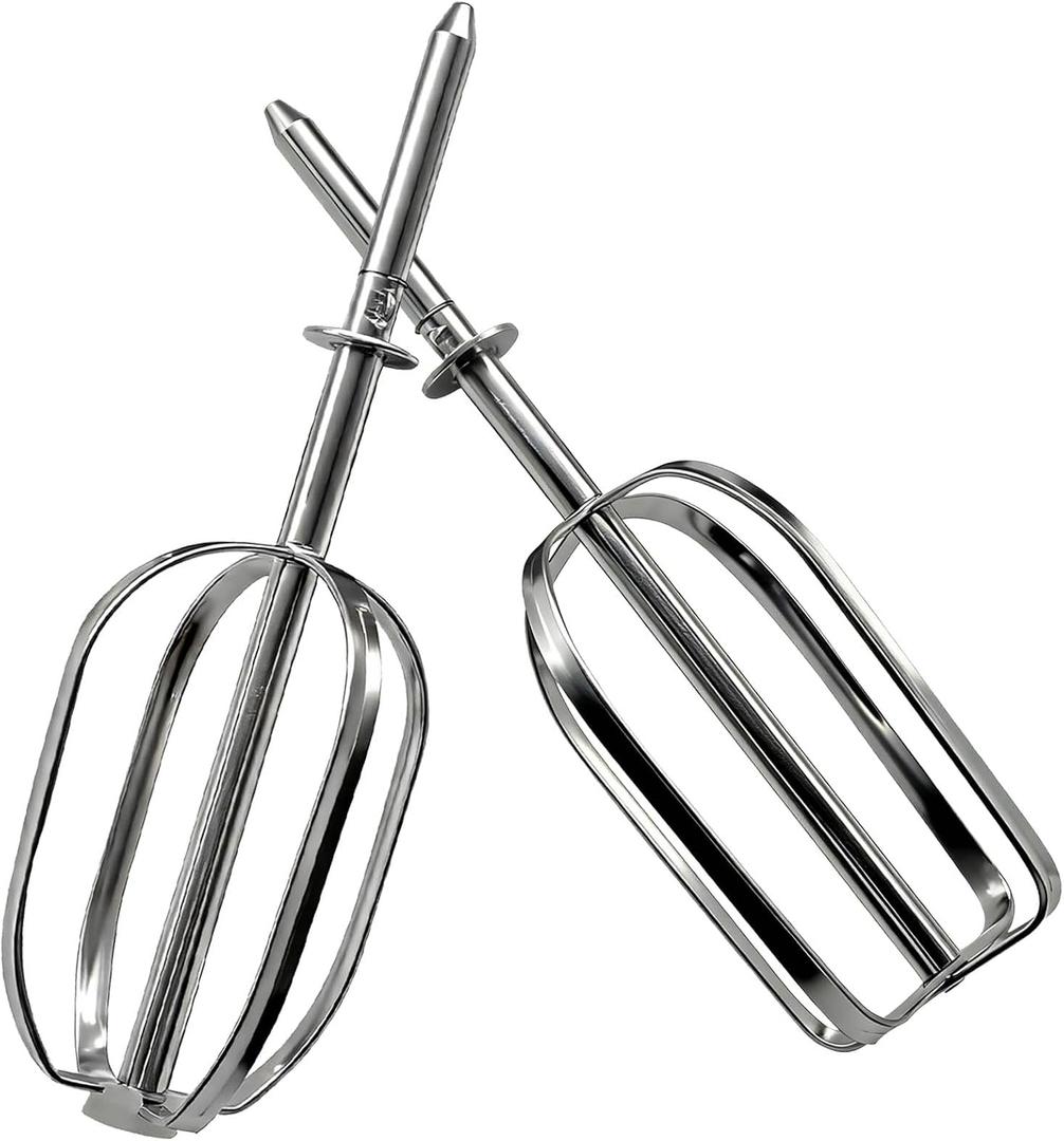 2 Pcs Mixer Beater Attachments, Stainless Steel Replacement Beaters Compatible with Sunbeam Mixmaster Vintage Stand Mixer