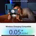 NO.1 Magnetic for Samsung Galaxy Z Fold 5 Case Compatible with MagSafe [Military Shockproof][Translucent Matte][Anti-Fingerprint] Slim Soft Silicone Bumper for Fold 5 Case,Space Black