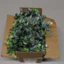 DearHouse Faux Eucalyptus Garland Plant, 2 Pack Artificial Vines Hanging Eucalyptus Leaves Greenery Garland for Wedding Backdrop Arch Wall Decor, 6 Feet/pcs UV Protected Indoor Outdoor