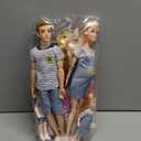 Dolls Family Playset with Baby Stroller Set- 6 People, Pets & Accessories for 3-12 Years Old | Toddler Gift with Pregnant Mom, Dad, 3 Kids, Dogs, and Interactive Play