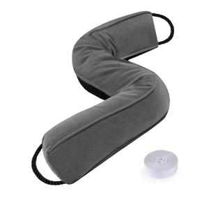 Sunolga Door Draft Stopper Blocks Hot and Cold Air with Removable Washable Cover for Bottom of Door and Window, All-Season Seal for Wind, Noise, Seal for Gaps Up to 3", Home Essentials, 12", Gray