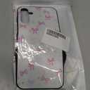 Cute Bow Phone Case for Samsung Galaxy S21/S30 6.2", Pink Ribbon Bowknot Pattern Flower Design Girly Cases for Girls Women,Soft TPUSilm Shockproof Protective Phone Cover for Samsung S21 S30