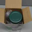 HUAFA Salad Jar Pod, Side Opening Salad Jar To Go with Spork & Spoon, Leakproof Portable Salad Container with Dressing Cup, Meal Prep Jar for Lunch, Work, Travel & Picnic (Orange)