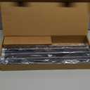 Heavy Duty Curtain Rods for Windows 72 to 144 Inch, 1 Inch Adjustable Black Curtain Rod Set with Easy Installation and Modern Design (A1,Black,30-150")