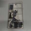 174PCS M6 Screws with Nuts Assortment Kit - M6x8/10/12/16/20/25/30/35 mm Hex Socket Head Cap Bolts with Nuts & Washers Assorted Set - 12.9 Alloy Steel Black Zinc Plated Anti-Rust Hardware Set