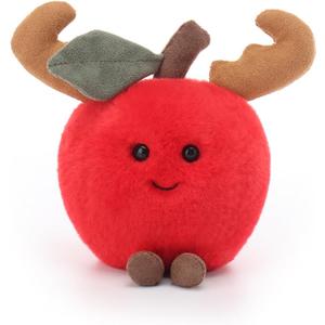Apricot Lamb Elk Apple Stuffed Animals for Kids, Soft Cute Plush Toys for Baby Girl and Boy, 5.1 Inches