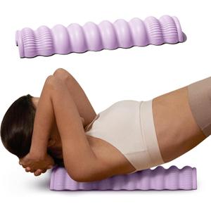 Wave Pillow II - Spine Stretcher Massage Tool, Yoga & Piliates Spine Alignment Corrector for Back Pain Relief, Neck, Shoulder, Lower Back & Hip Massage Device (Sweet Pink)