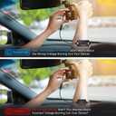 FARSENSE USB A to 12V Cigarette Lighter Adapter(36W)-USB C Male to Cigarette Lighter Female Socket PD Trigger Cable(2FT) with Switching Voltage and Display Voltage,for Dash Cam,GPS,Etc