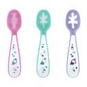 4 x Nuby Baby's First Spoons Set - (3-Pack) Feeding Utensils for Babies - 6+ Months - Hearts