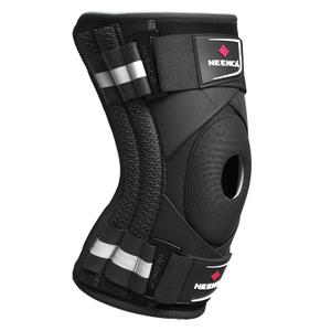 NEENCA Professional Knee Brace for Knee Pain, Medical Knee Support with Patented X-Strap Fixing System, Great Support and Stability for Joint Pain, Arthritis, Meniscus Tear, ACL, PCL, Runner, Sports (Black) XXL