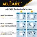 Windshield wiper baldes, 26" + 20" Front Window Wiper Blades Model: 18O13B (set of 2)