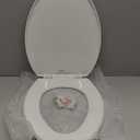 Mayfair Caswell Modern Slow Close Toilet Seat, Durable Plastic, Elongated, White