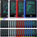 32 Pieces Mini LCD Writing Tablet 4.5 Inch Educational Toys Learning Writing Pad Erasable Drawing Pad Reusable Learning Toy Gift Preschool Art Toys for Girls Boys Birthday Favor (Plain Colors)