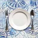 Ocean Cork Placemat Set of 4 - Jellyfish Cork-Back Heat Resistant Place Mats, 16"x13" Sunmmer Table Mats for Farmhouse Holiday Dining Party