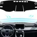 for Toyota Rav4 Accessories 2025 2024 2023 2022 2021 2020 2019 Dashboard Cover Dash Cover Mat Custom Fit Center Console Cover Sunshield Protector RAV 4 Pad（Black Trim）