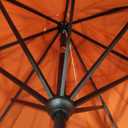 Tempera Patio Market Outdoor Table Umbrella with Auto Tilt and Crank,Large Sun Umbrella with Sturdy Pole&Fade resistant canopy,Easy to set, 11ft
