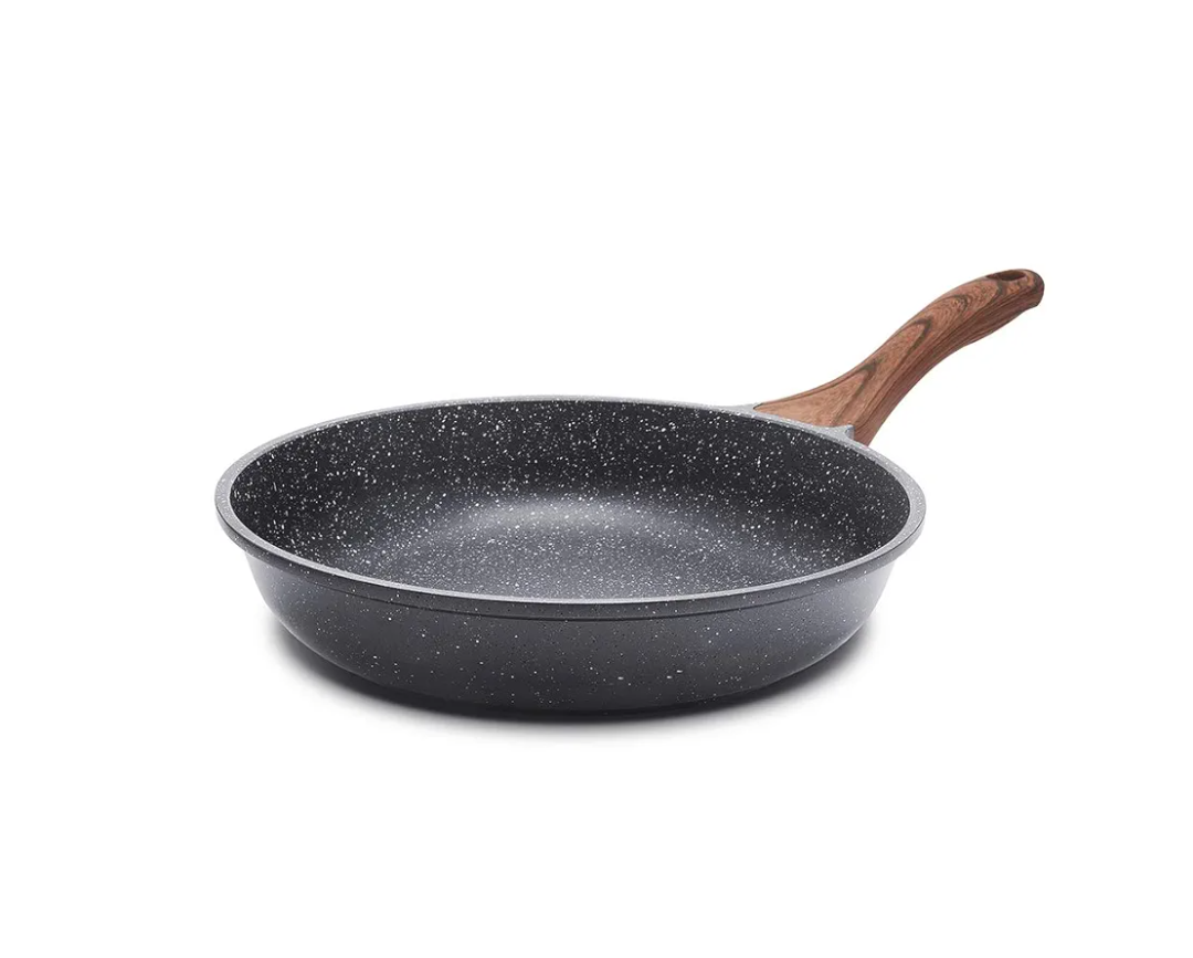 SENSARTE Nonstick Frying Pan Skillet, Swiss Granite Coating Omelette Pan, Healthy Stone Cookware Chef's Pan, PFOA Free (8/9.5/10/11/12.5 Inch) (10 Inch)