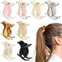 8pcs Nonslip Ponytail Clip Matte Ponytail Hair Clip Strong Hold French Barrettes Fine Hair Jaw Clips Accessories for Women