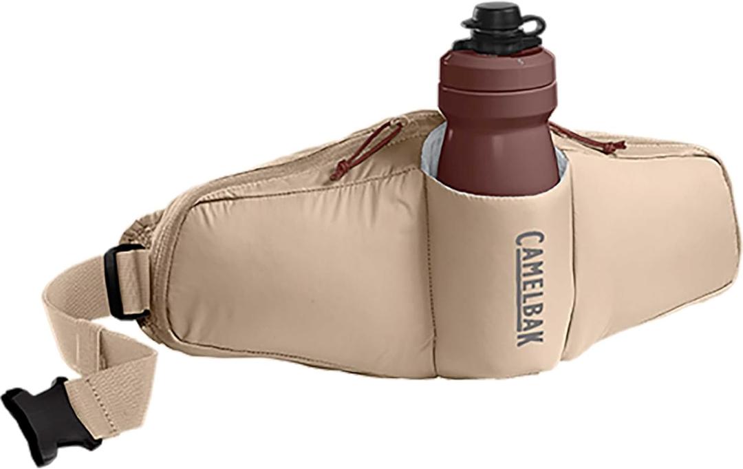 CamelBak Podium Flow 2 Waist Pack for Mountain Biking, Gravel Cycling - Contains 21 oz Podium Dirt Series Bike Bottle, Moondust CamelBak Podium Flow 2 Waist Pack for Mountain Biking, Gravel Cycling - Contains 21 oz Podium Dirt Series Bike Bottle, Moondust
