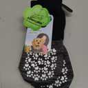 EXPAWLORER Anti Slip Dog Socks to Prevent Licking Paws, Shoes for Hot Pavement, Dog Booties for Small Medium Large Senior Dogs, Traction Control Boots & Paw Protectors for Hardwood Floors Black&Grey