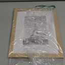 upsimples 8x10 Picture Frame, Display Pictures 5x7 with Mat or 8x10 Without Mat, Wall Hanging Photo Frame, Natural, 1 Pack