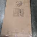 Canopy Full Bed Frame Platform Heavy Duty Steel Slat and Support with Headboard and Footboard No Box Spring Required White