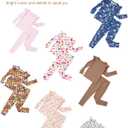 PATPAT Tencel Rayon Baby Pajama Sets, Snug Fit & Cool-Touch Pjs for Baby Girl Boy Toddler Kid, Ultra-Soft Sleeper Sleepwear (2T, Pumpkin Donuts)