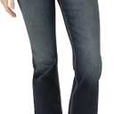 Silver Jeans Co. Women's Suki Mid Rise Curvy Fit Slim Bootcut Jeans, 25W x 33L, Two Steppin