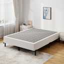 Queen Size Box Spring Bed Base 9 Inch, 3000lbs Heavy Duty Box Spring Queen Metal Mattress Foundation, Tool-Free Easy Assembly, Noise Free