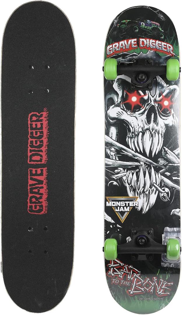 Voyager Skateboard with Printed Graphic Grip Tape - Great for Kids and Teens, Cruiser Skateboard with ABEC 5 Bearings, Durable Deck, Smooth Wheels