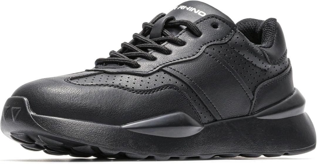 Steel Toe Shoes for Women Comfortable Lightweight Memory Foam Work Shoes Women's Indestructible Composite Toe Construction Safety Sneakers (6, All Black)