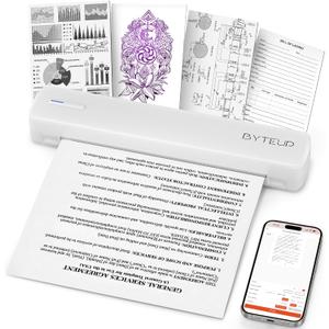 C80 Portable Thermal Printer for Documents  Inkless A4/US Letter/Legal (Thermal Paper Only), 203 DPI, Bluetooth for iOS/Android/iPad & USB for Windows/Mac (Driver Required), Includes Starter Paper