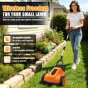 OJOYME Mini Cordless Lawn Mower, 9 Inch Electric Grass Cutter