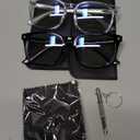 livho High Tech Blue Light Glasses - Advanced 99% Blue Light Blocking Computer Glasses - Anti Eyestrain & UV Glare Protection (*B1 Light Black+clear)