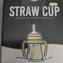 GROSMIMI Spill Proof no Spill Magic Sippy Cup with Straw with Handle for Baby and Toddlers, Customizable, PPSU, BPA Free 6 oz (Butter) (Butter)