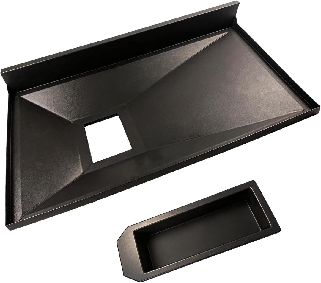 SUONA Bottom Tray Assembly 9004190164 for Masterbuilt Gravity Series 560 Grill Replacement Parts Drip Pan for Masterbuilt MB20040220 MB20041020 Grease Tray with Catch Pan