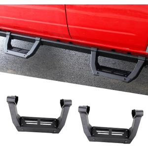 2 Pcs Side Steps Compatible with 2021-2025 Ford Bronco 2/4 Door with Rock Rail Heavy Duty Running Boards Nerf Bars Accessories