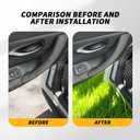 Black Car Door Handle Compatible with 3 Series E90 E91 323i 325i 328i 330i 335i 2006-2012 Interior Pull Door Handle Set Replace Car Door Handle Assembly
