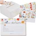 Bridal Shower Games Advice And Wishes Cards Wedding Shower Games 50 Guests Wedding Advice Cards Love is in Bloom