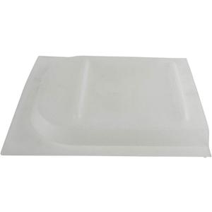 Lippert Motorhome Entry Screen Door Bubble Slider Panel with Frosted Finish, Durable Plastic, Easy Installation, No Assembly Required - 234101, White