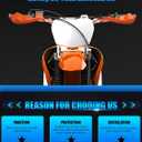 JFG RACING Dirt Bike Hand Guards,7/8" and 1 1/8" Handlebar Motorcycle Handguards Accessories Universal for EXC-F XC-W SX SX-F 125 250 300 350 450 Dirtbike Ebike ATV Pit Bike Motocross Enduro-Orange