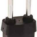 MASTER LOCK Keyed Padlock,,Rectangle,Black