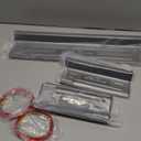 4PCS Door Sill Guards for Jeep Wrangler 2018-2025 JL JLU & 2020-2025 Gladiator JT Accessories, Stainless Steel Door Sill Protector,Unlimited Sport Sahara Rubicon 4 Door (Carbon Fiber)